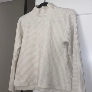 Madewell texture and thread mock neck sweater